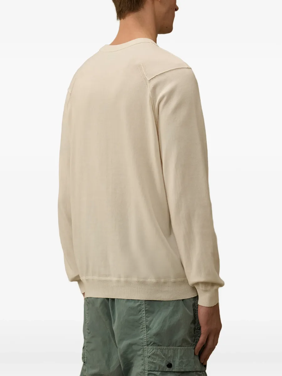 Lens-detail cotton sweater 7