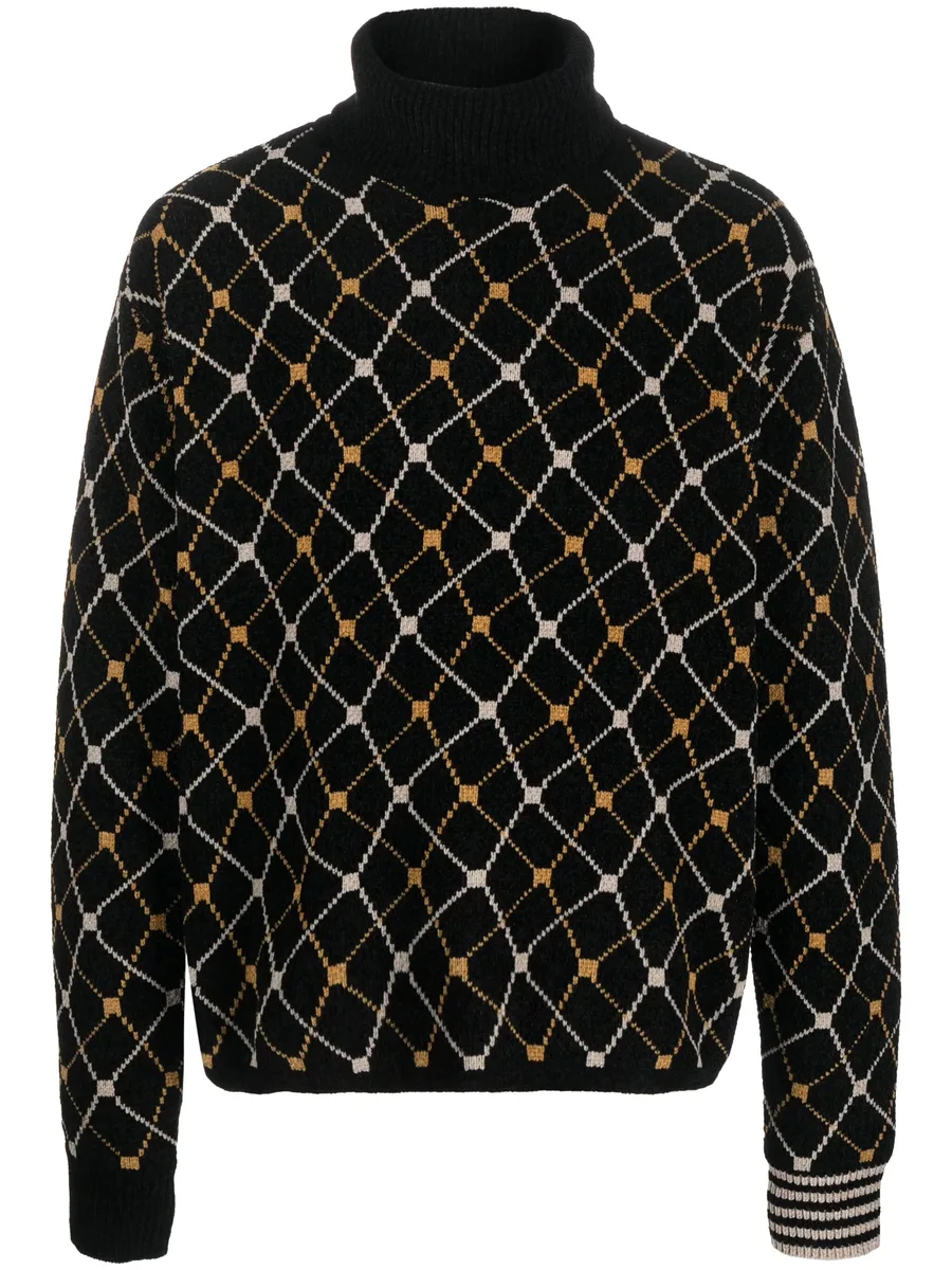 roll-neck jacquard jumper 1