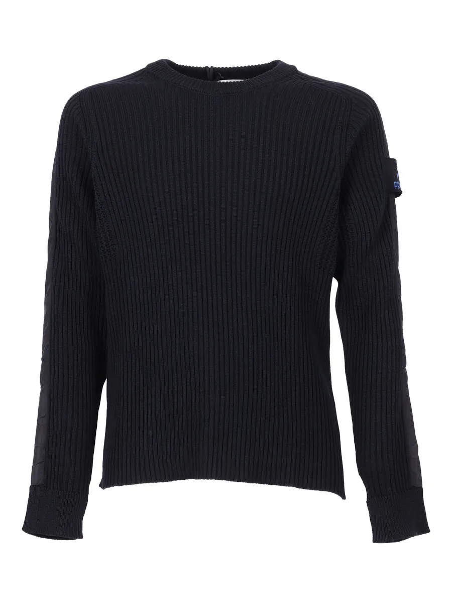 ribbed crew-neck sweater 1