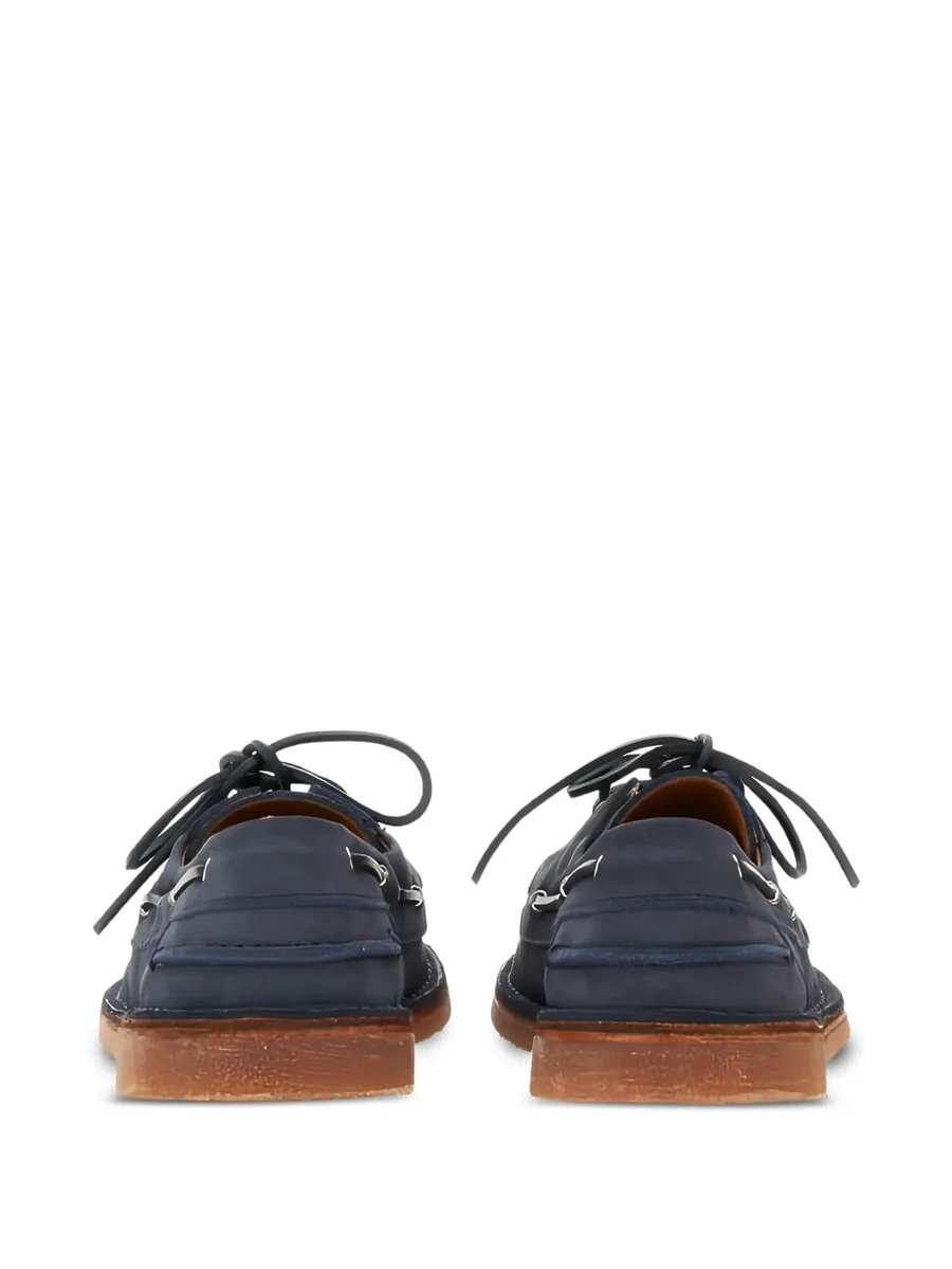 leather lace-up boat shoes 6