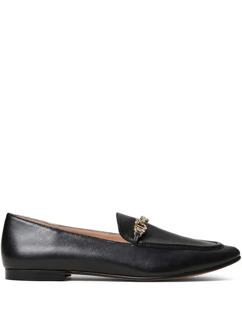 logo-plaque loafers