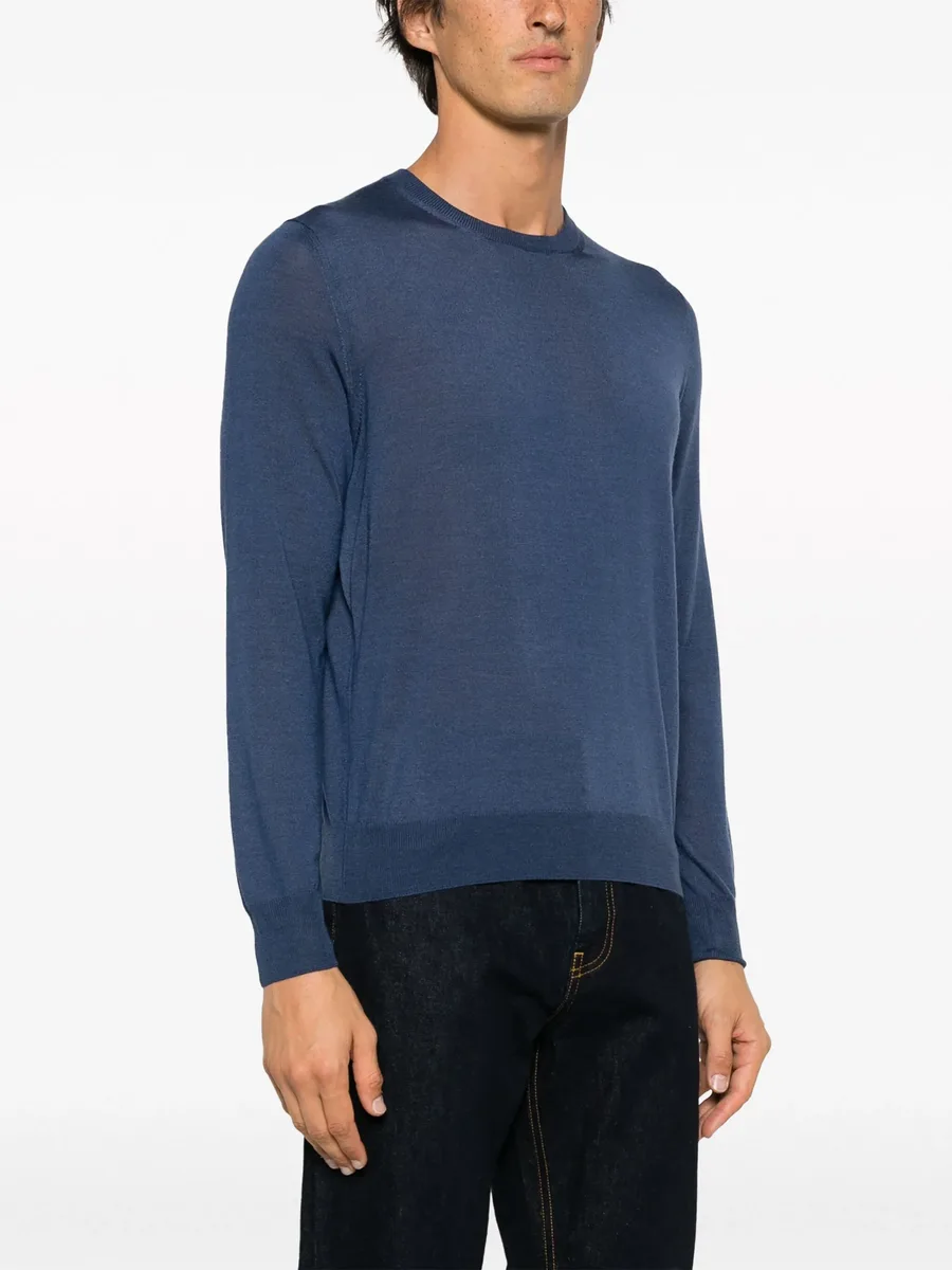 fine-knit crew-neck jumper 5