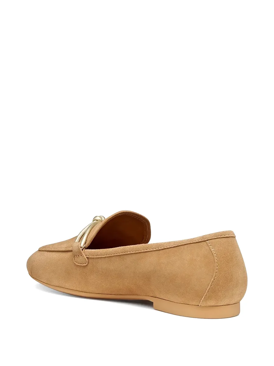 New Palmaria knot-detail suede loafers 10