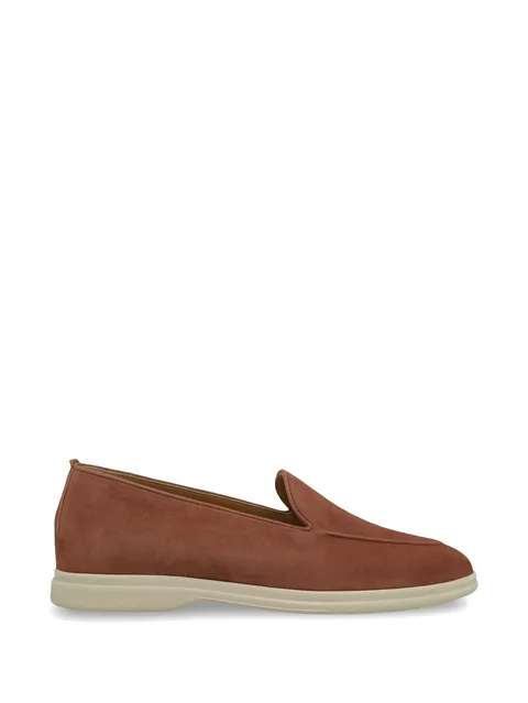 suede slip-on loafers