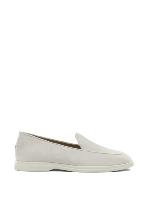 suede slip-on loafers