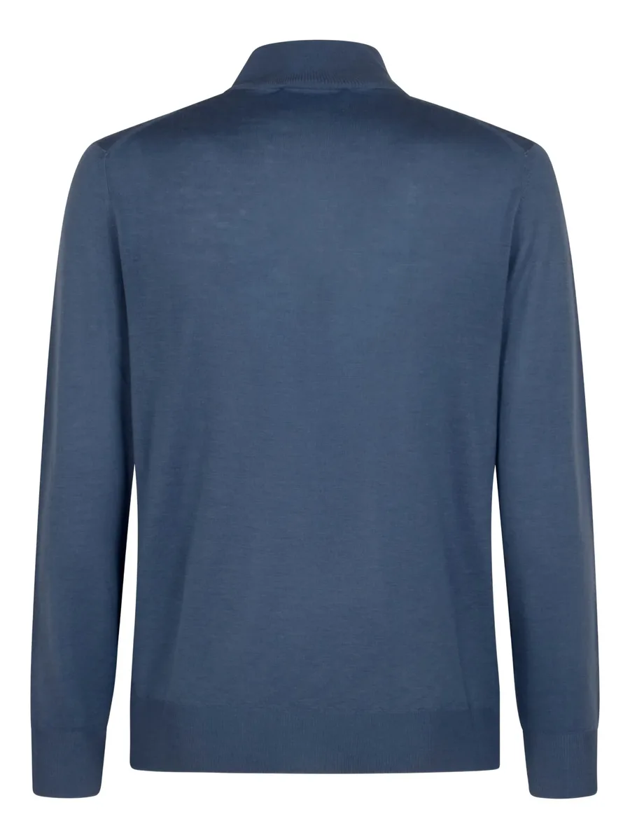 high-neck half-zip sweater 3