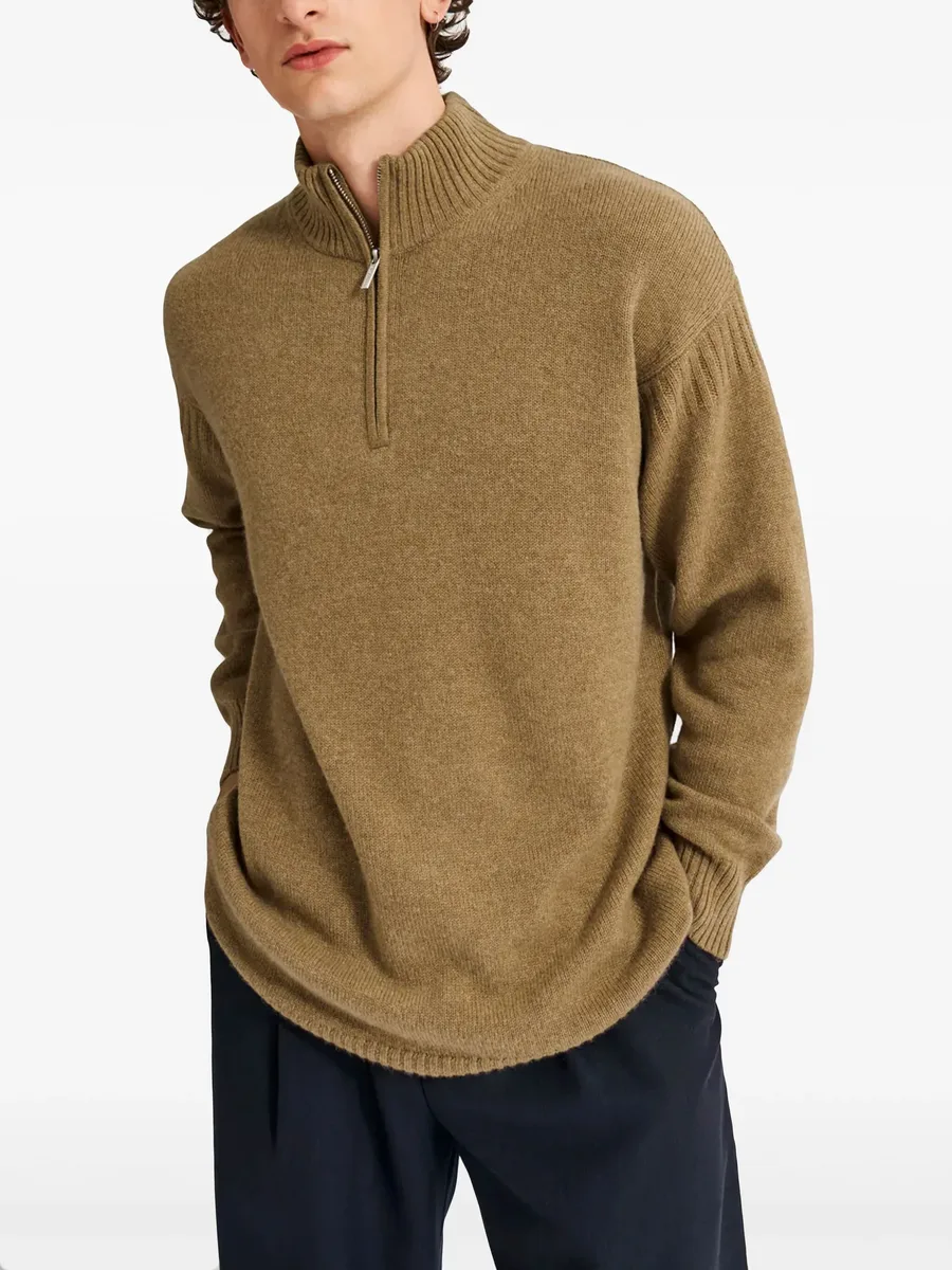zip-up cashmere jumper 5