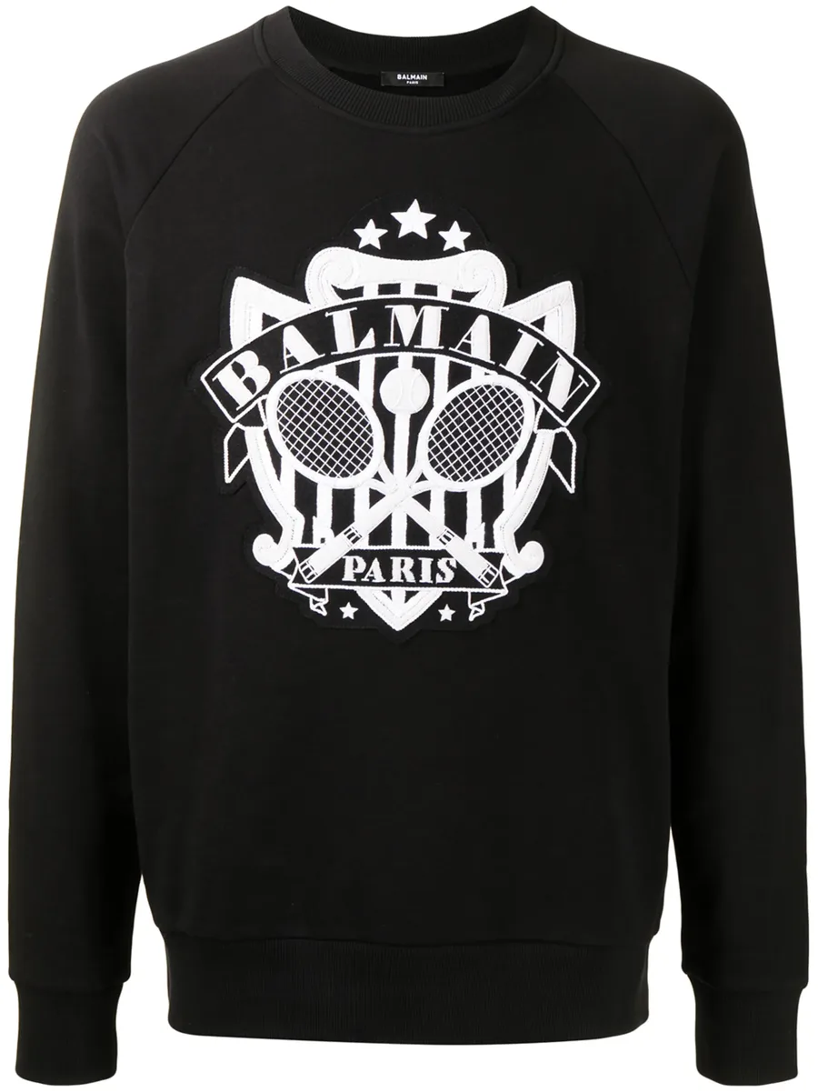 logo-embellished sweatshirt 1