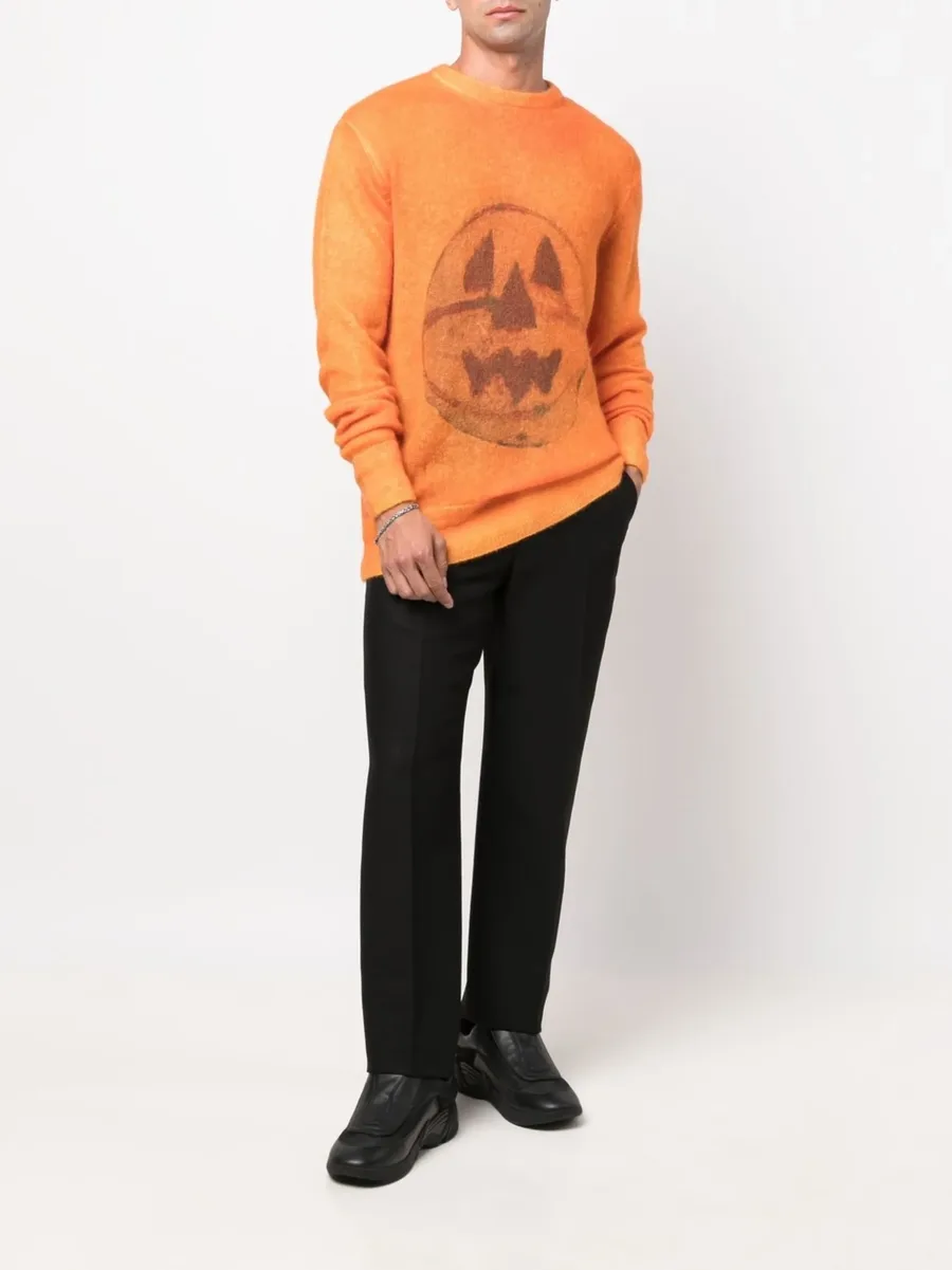 Ceramics-print crew-neck jumper 3