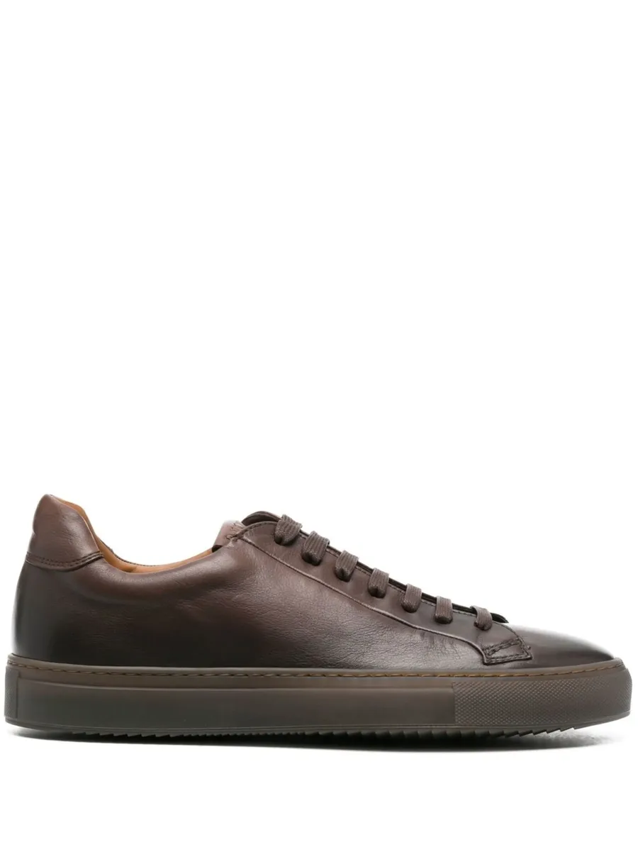 lace-up leather sneakers 1