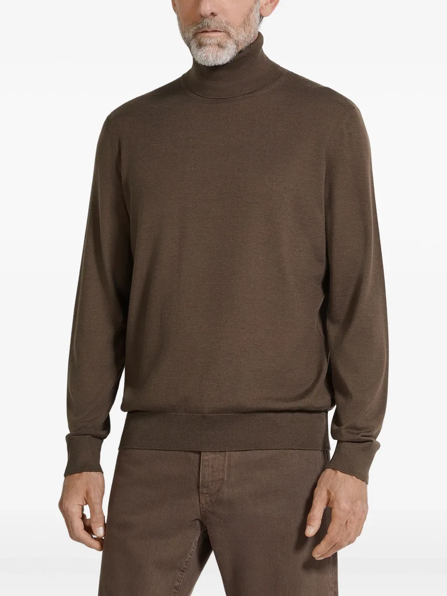 turtleneck cashmere-blend sweater 4