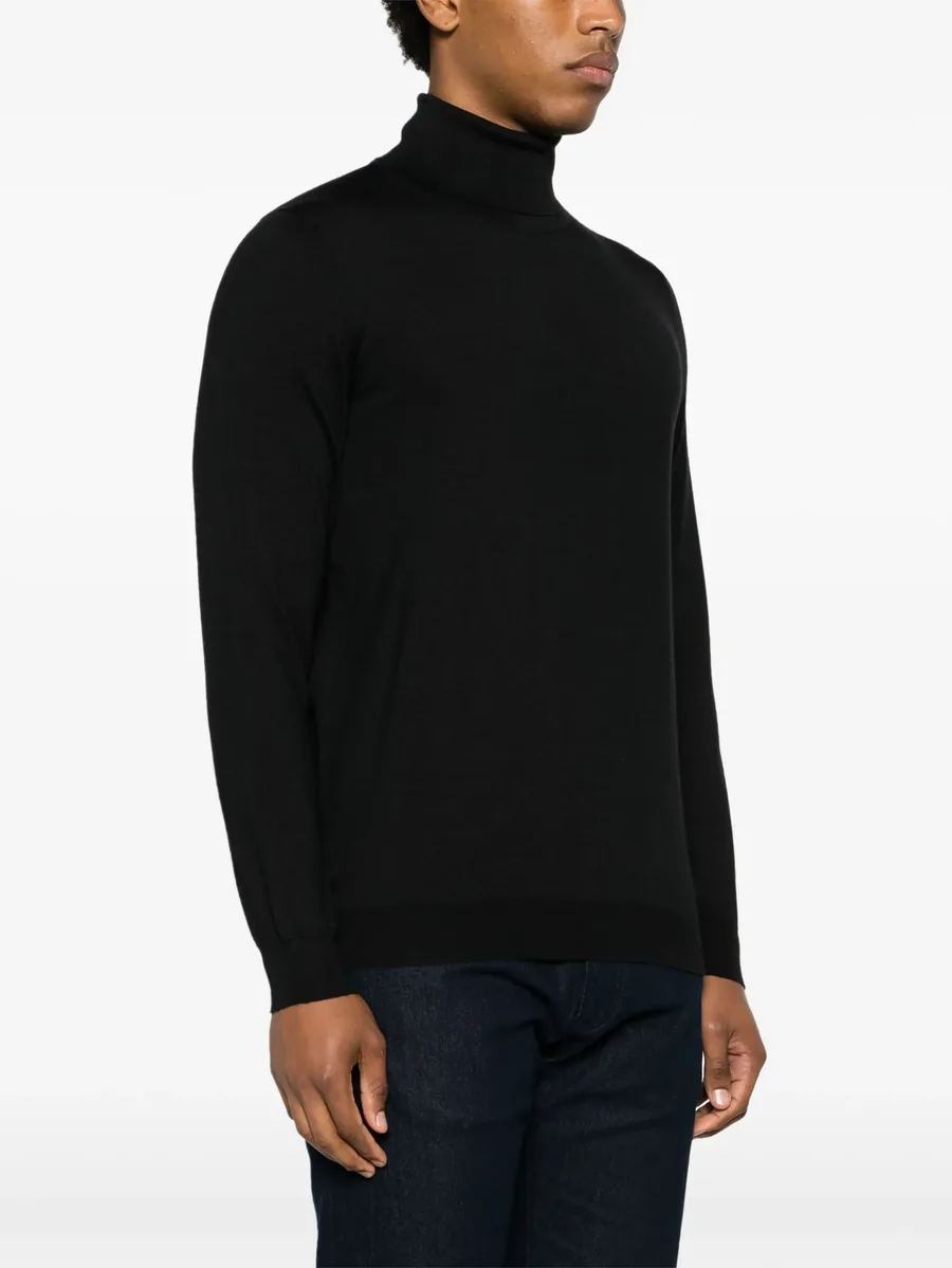 roll-neck fine-knit jumper 6