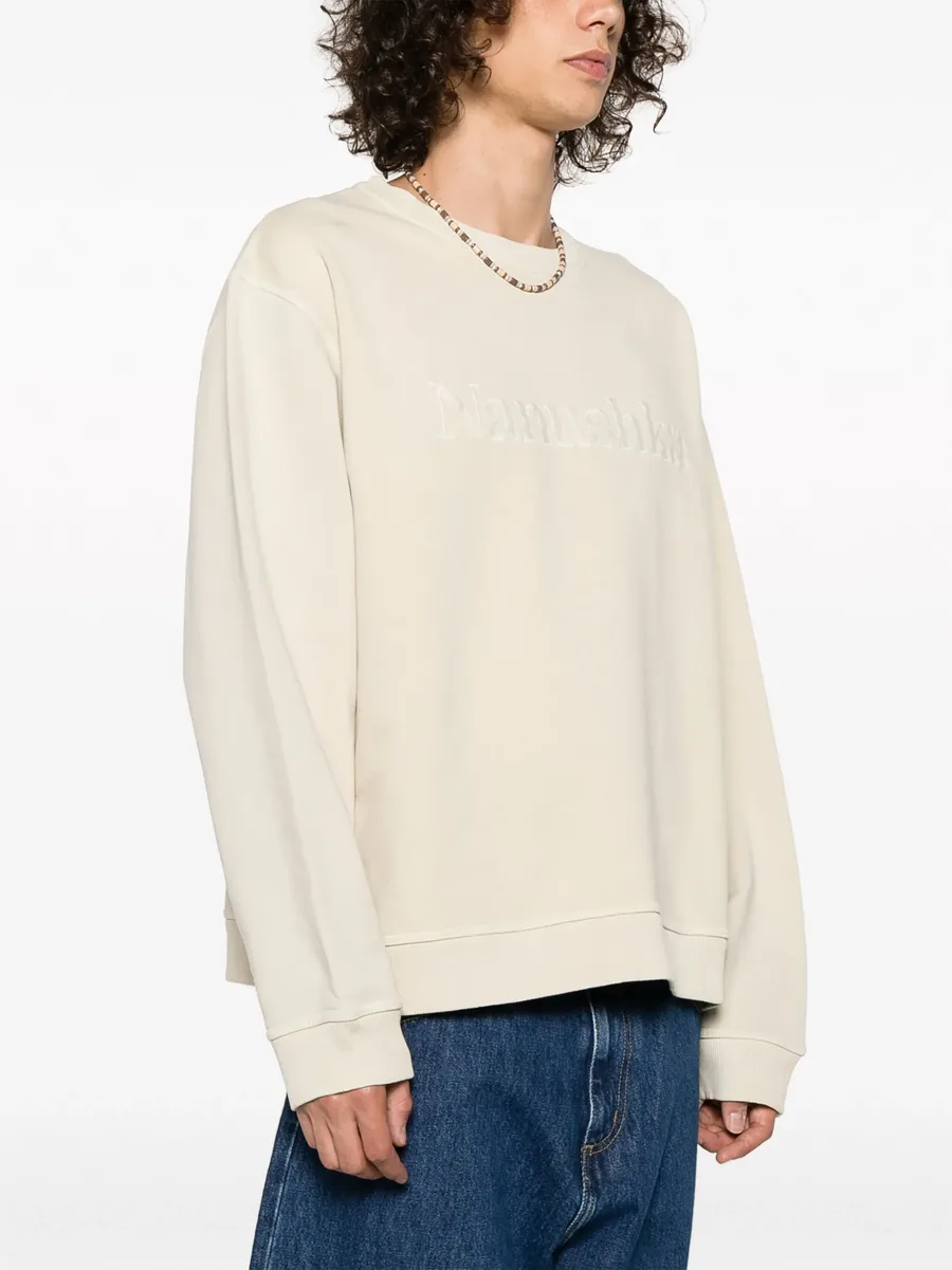 logo-embroidered cotton sweatshirt 7