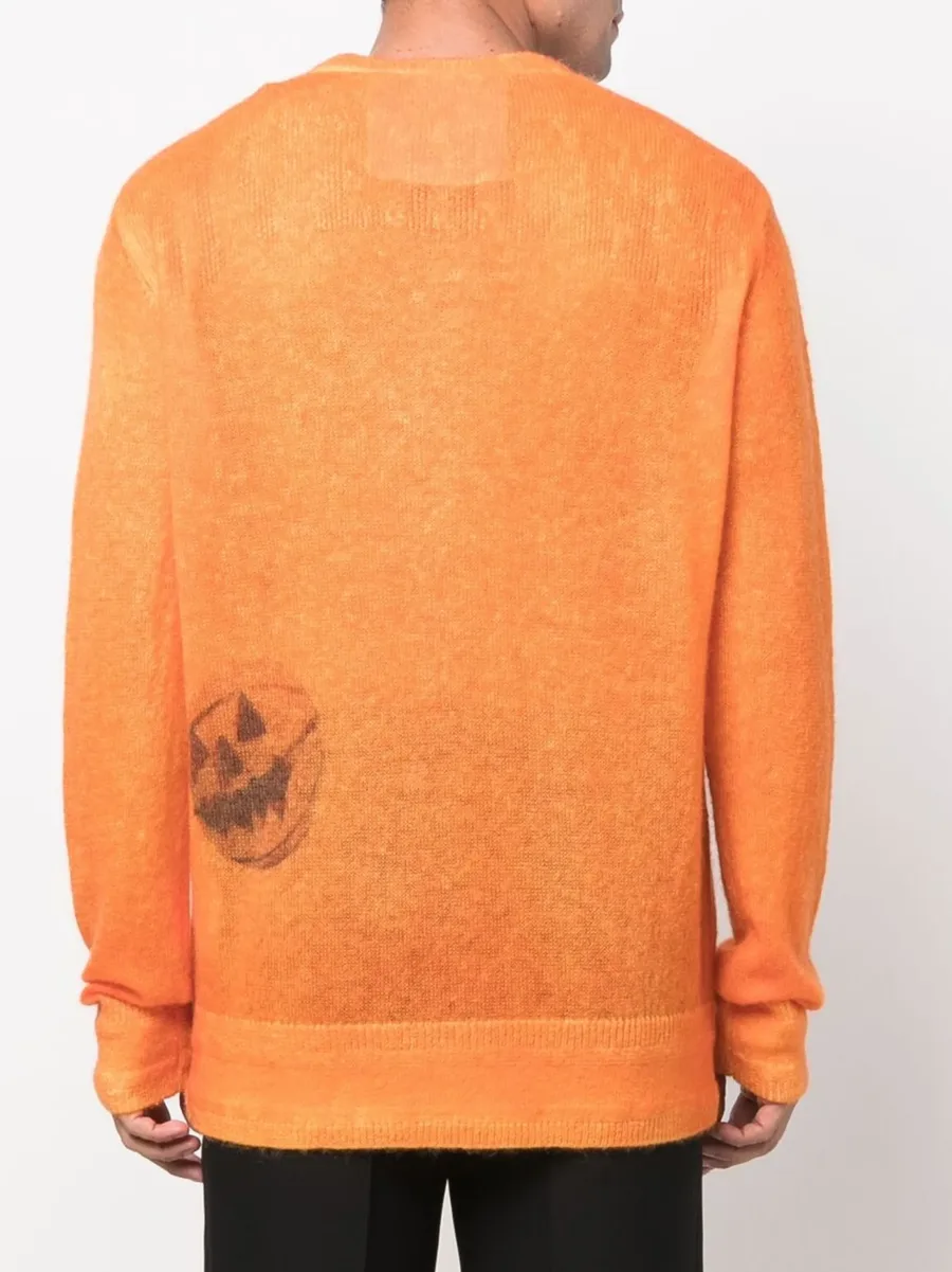 Ceramics-print crew-neck jumper 7