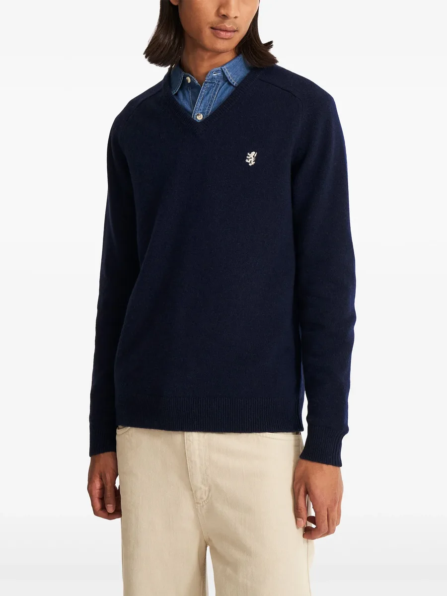 wool v-neck sweater 6