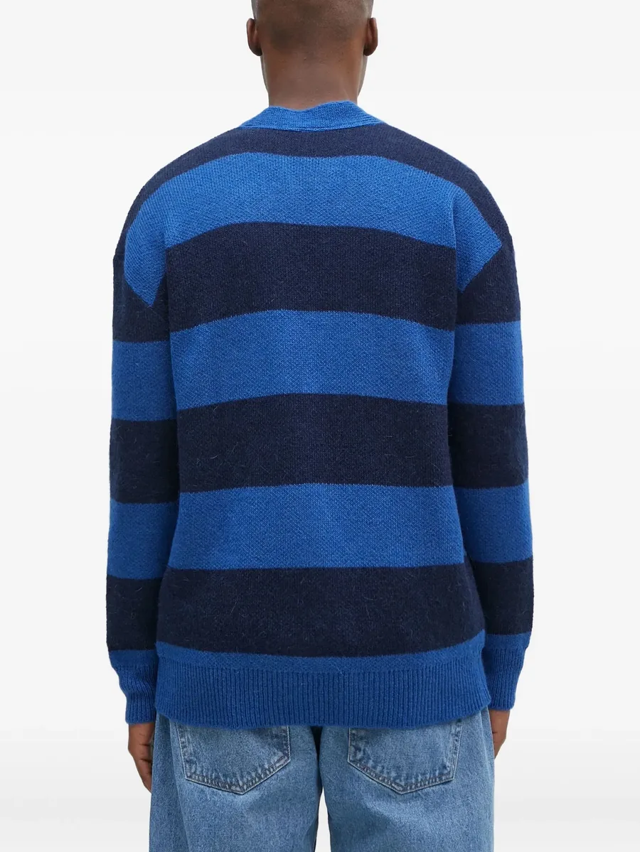 striped buttoned cardigan 6