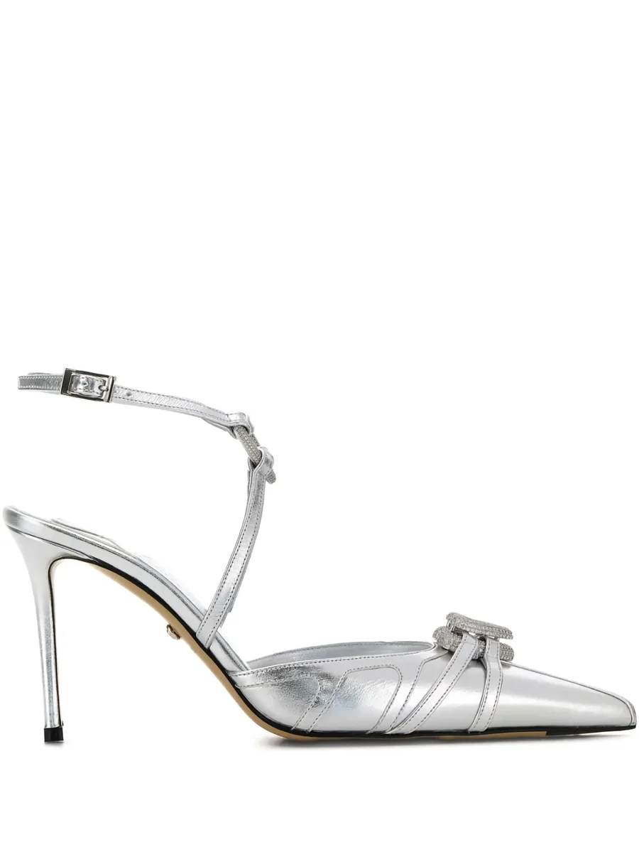 95mm crystal-embellished ankle-strap pumps 2