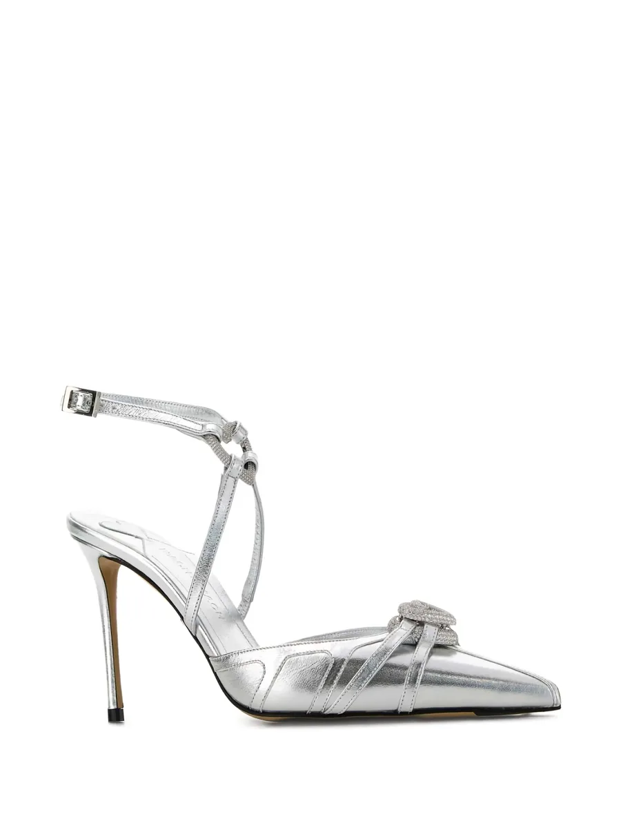 95mm crystal-embellished ankle-strap pumps 4