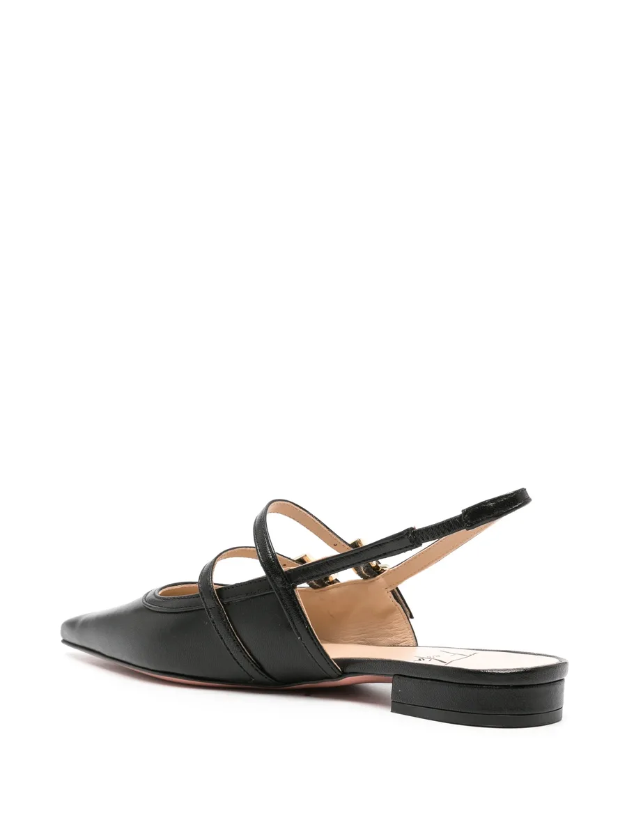 Coimbra leather slingback pumps 5