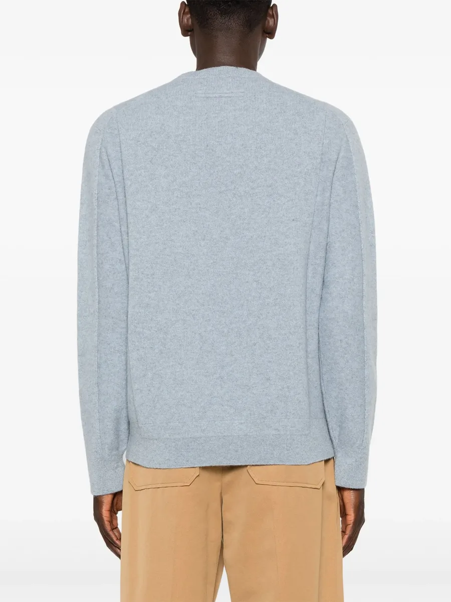 brushed fine-knit jumper 8