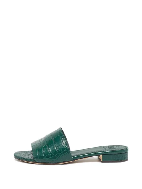 Martine croc-embossed sandals