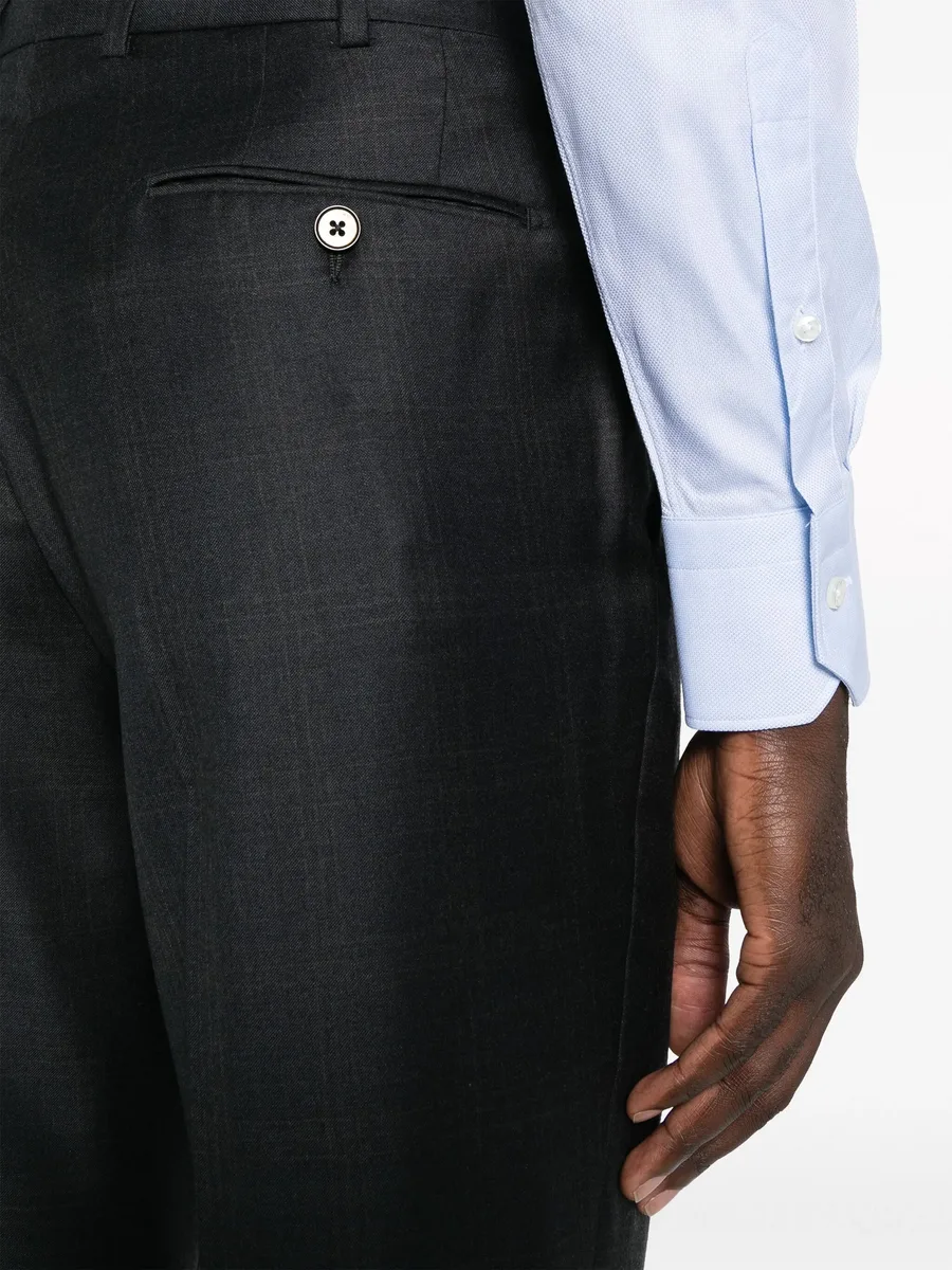 plaid-check single-breasted suit 12