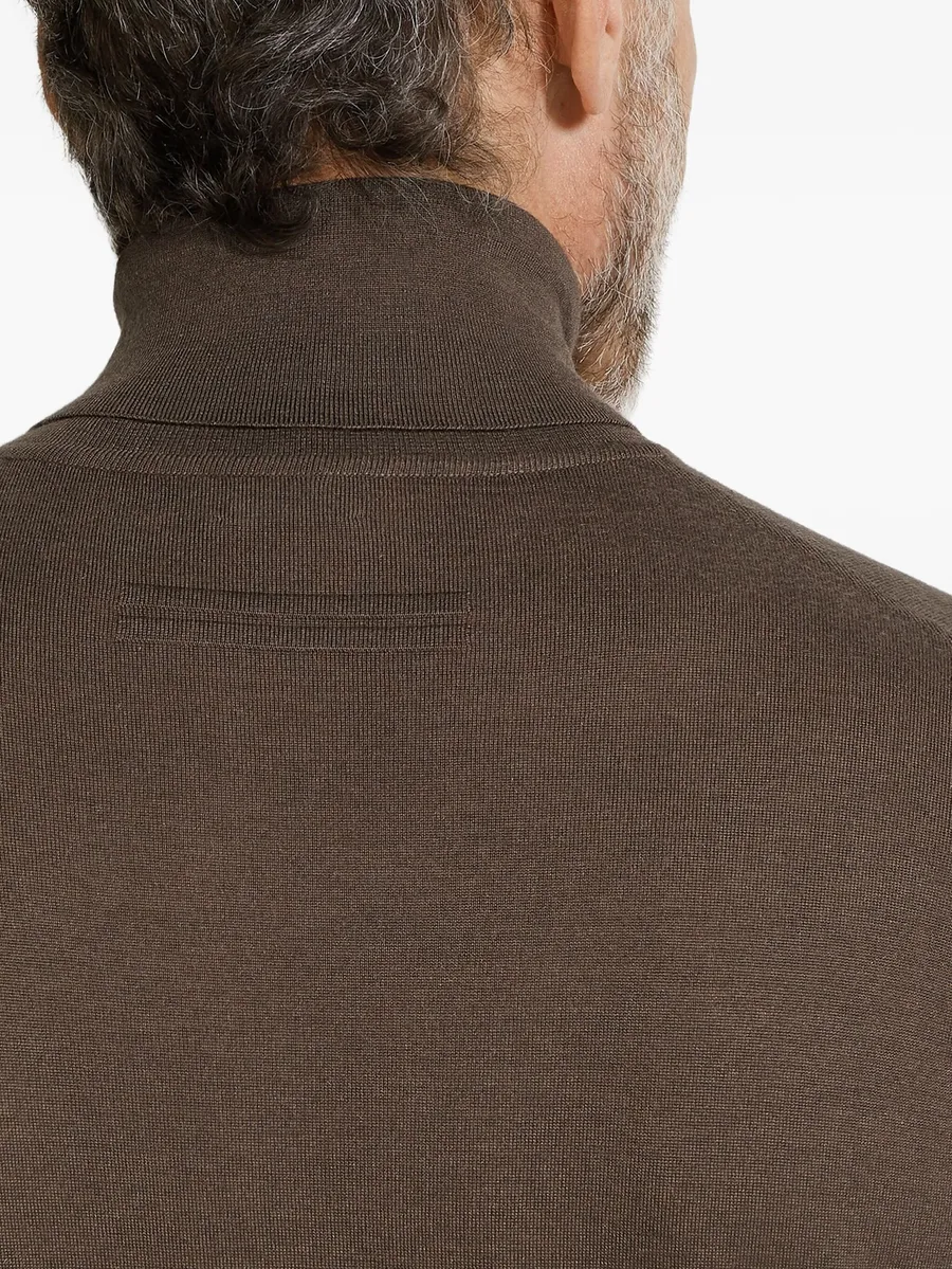 turtleneck cashmere-blend sweater 10