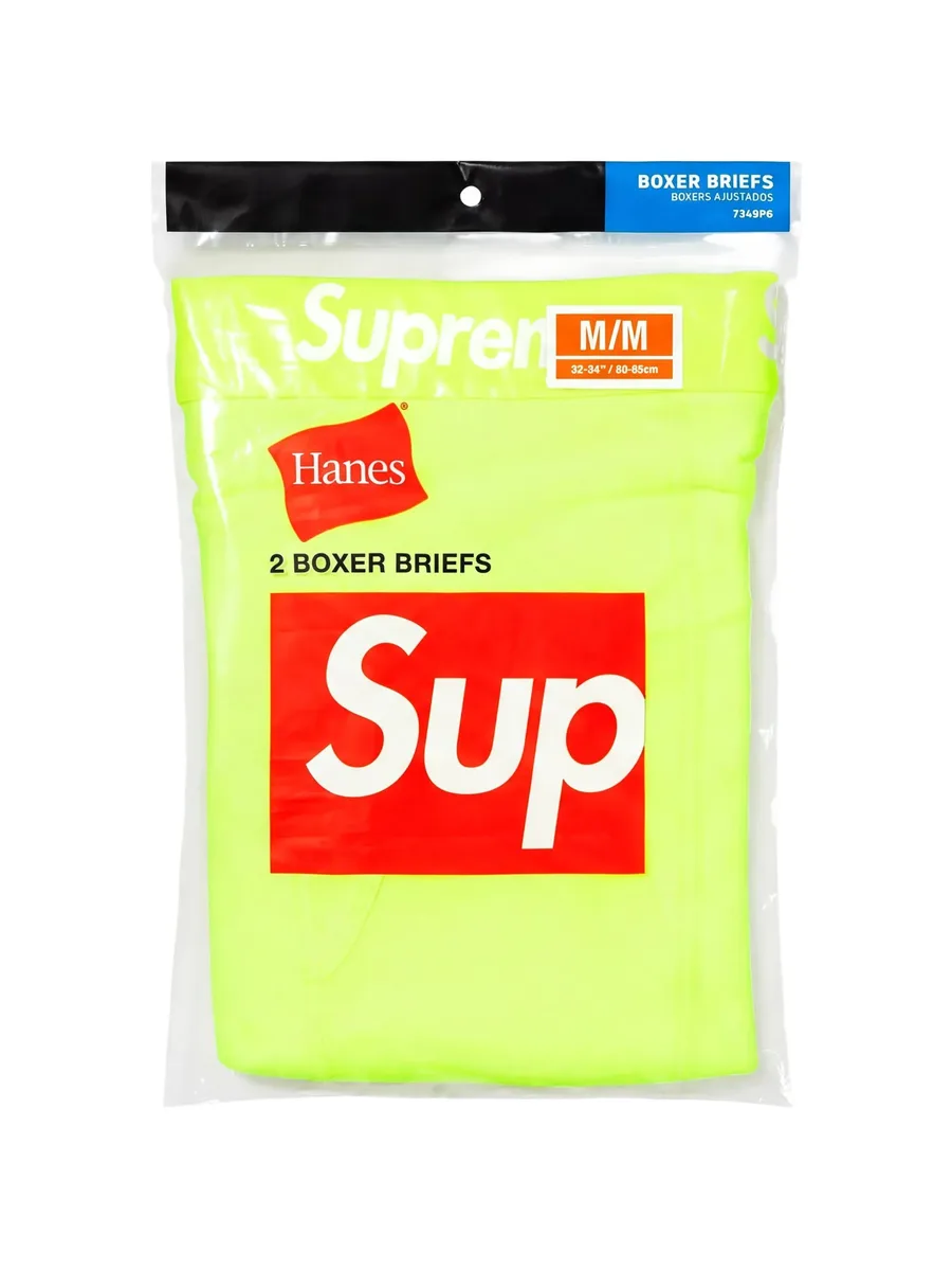 комплект из двух боксеров с логотипом из коллаборации с Hanes 3