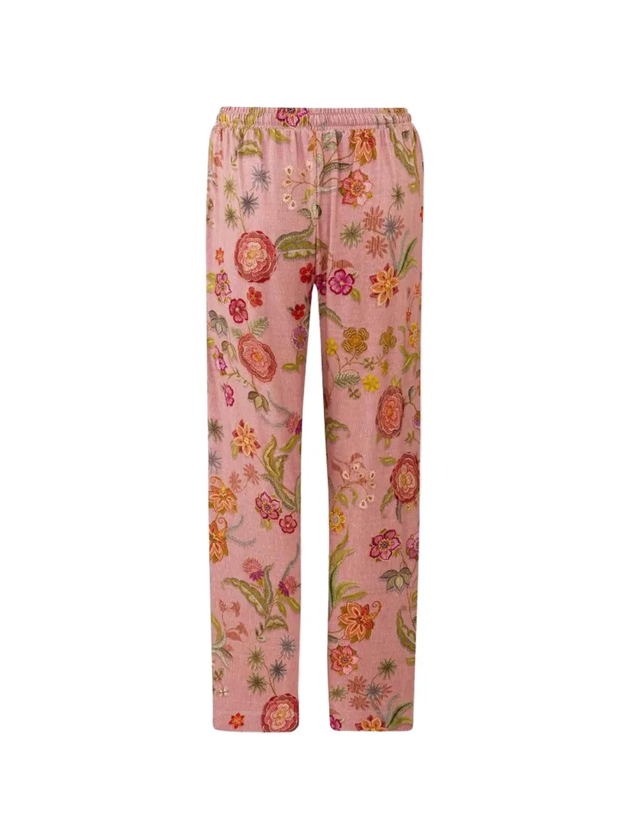 Belin floral-print drawstring trousers 3