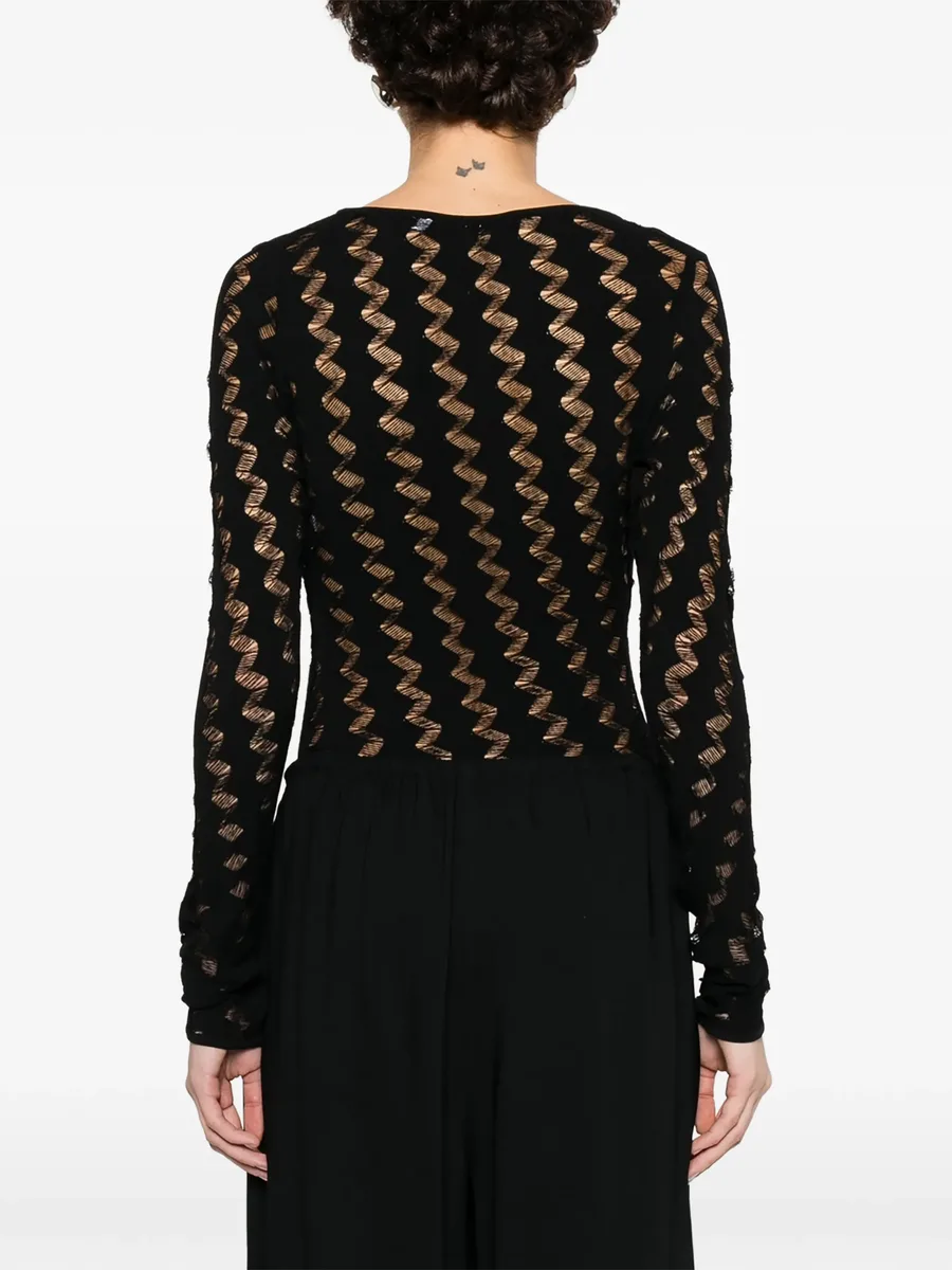 zig zag long sleeve bodysuit 7