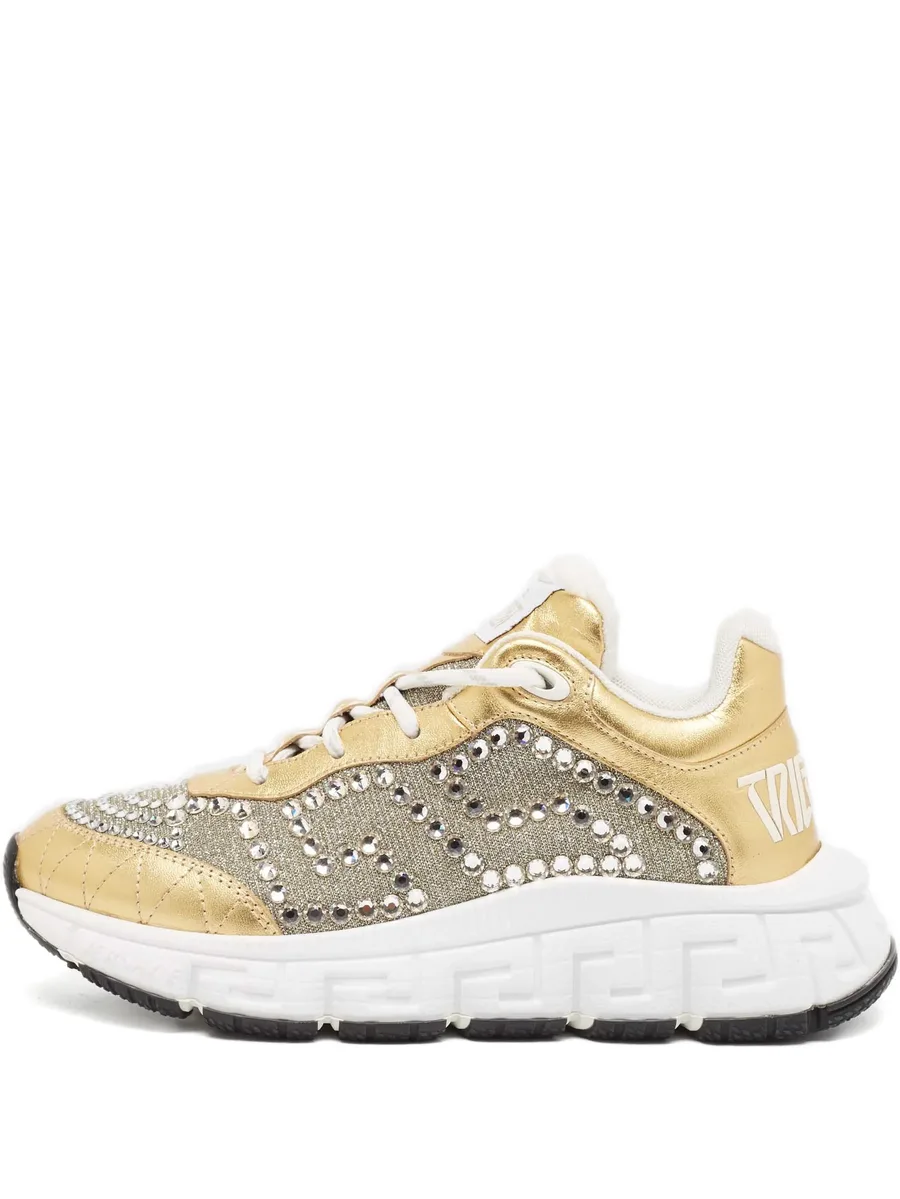 embellished-upper lace-up sneakers 2