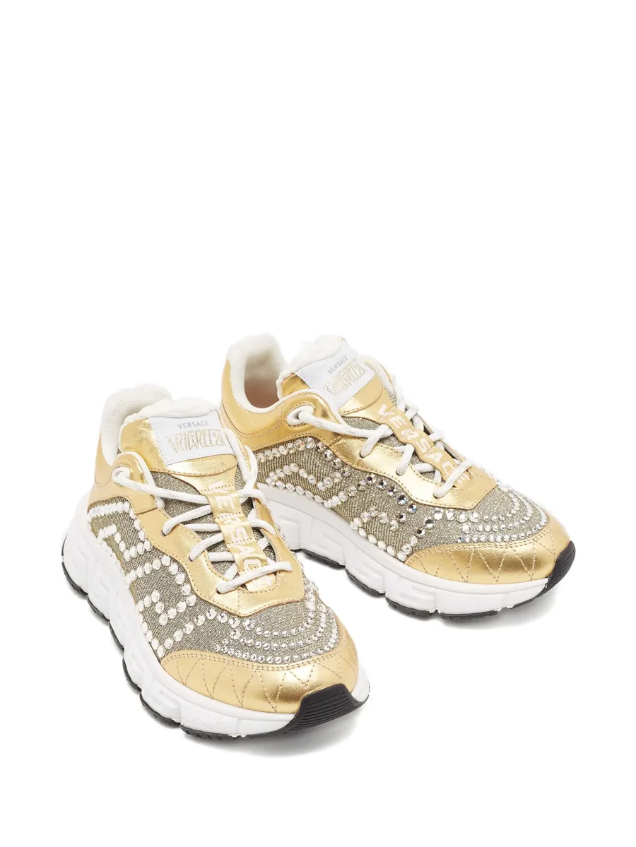 embellished-upper lace-up sneakers 3