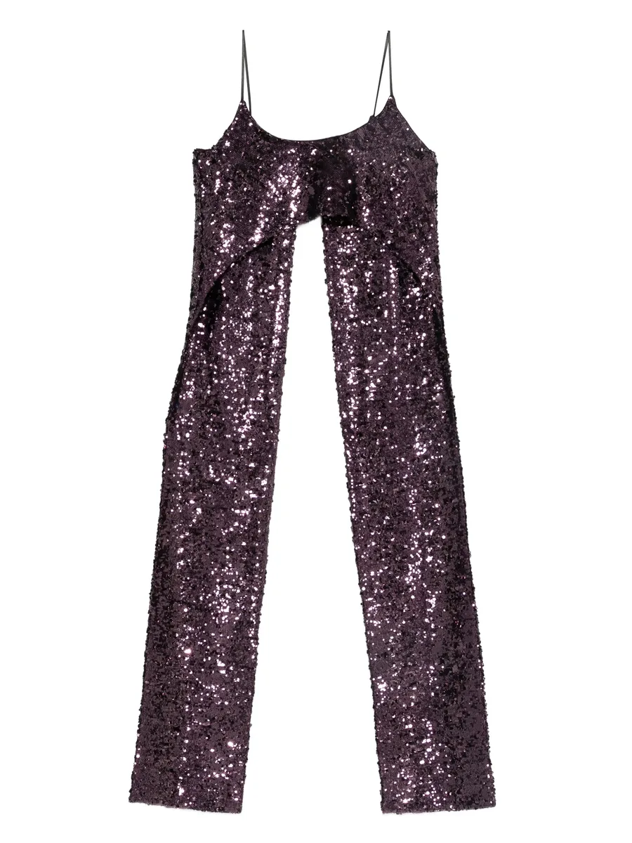 sequinned sleeveless top 1