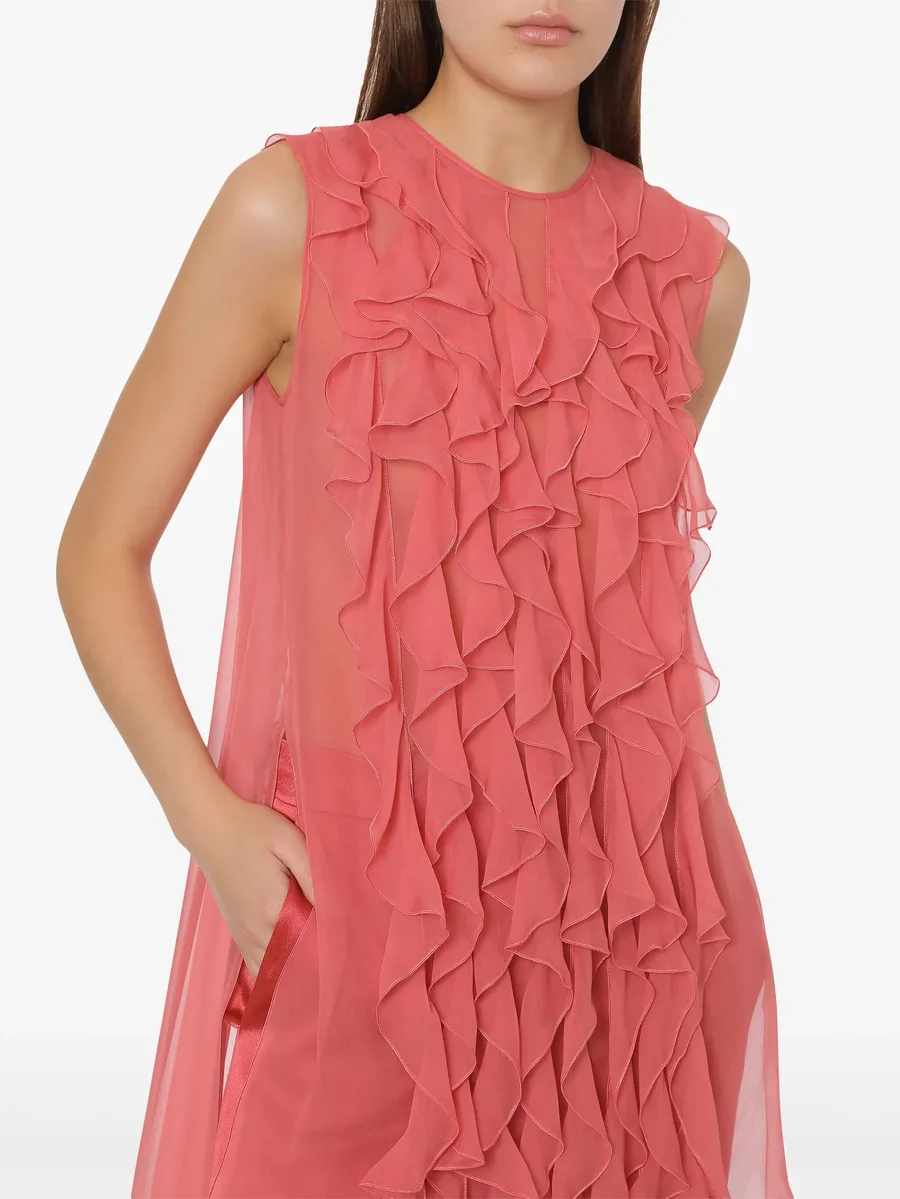 ruffle-detail silk blouse 7