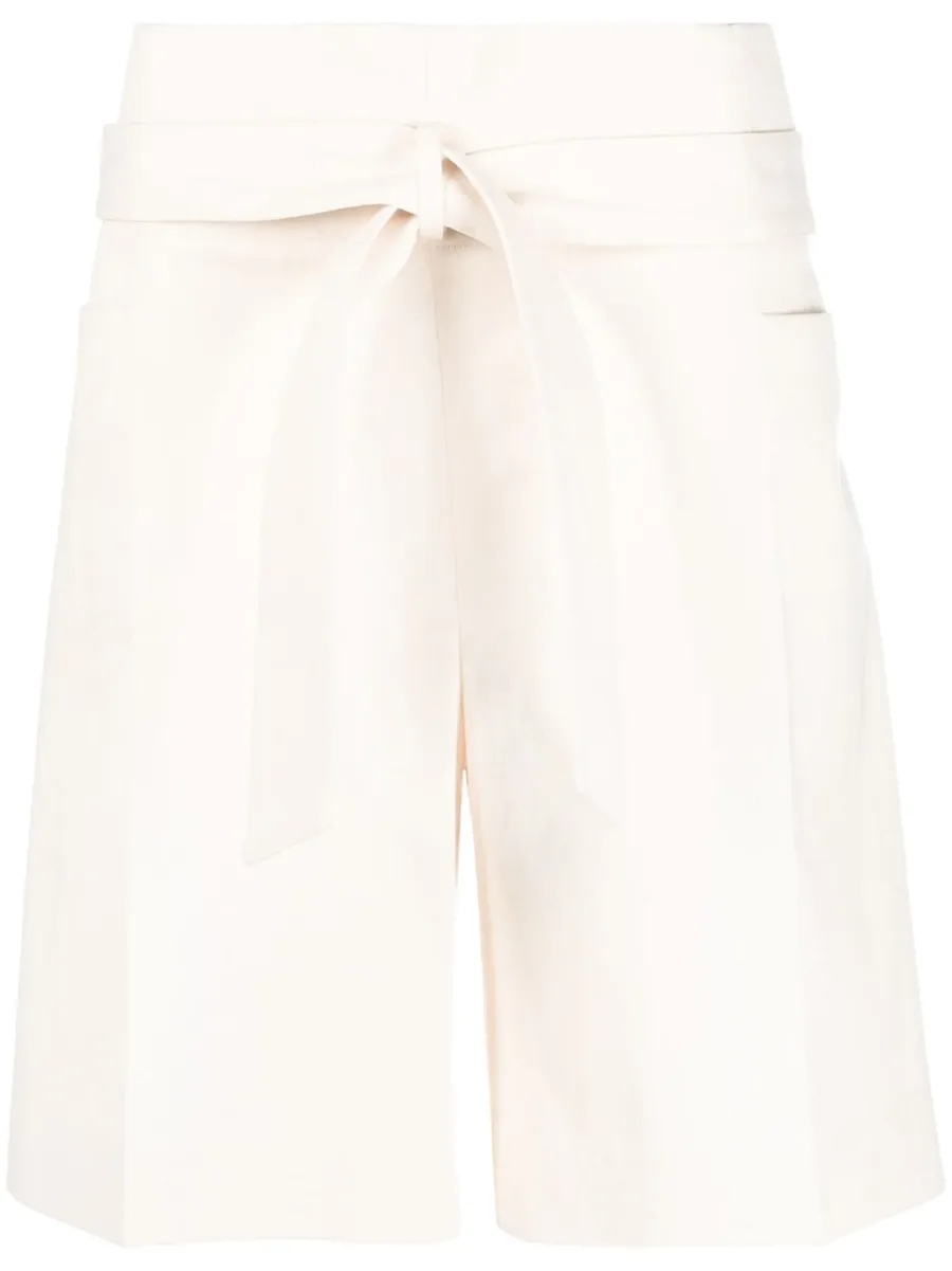 belted waist shorts 1