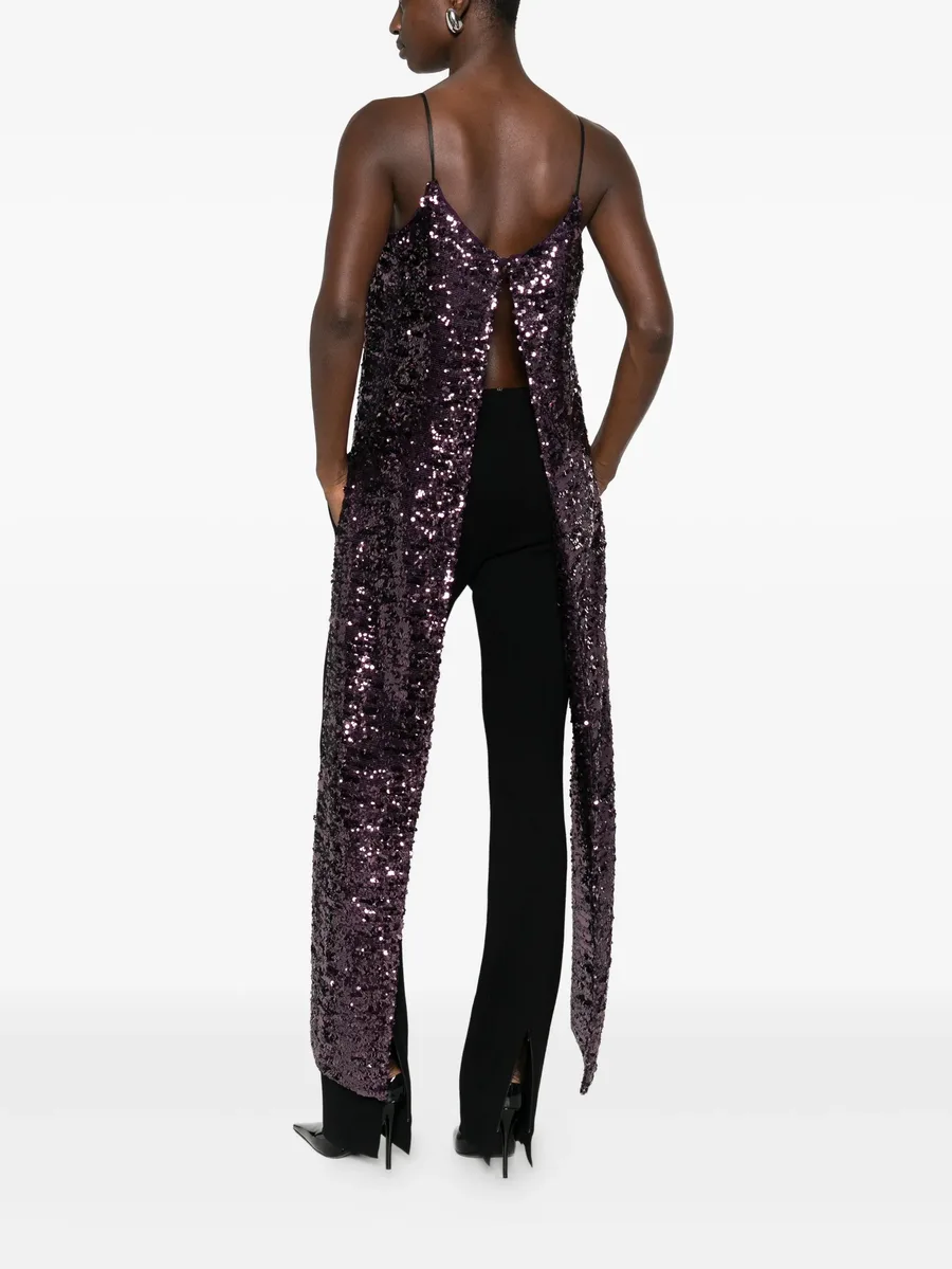 sequinned sleeveless top 3