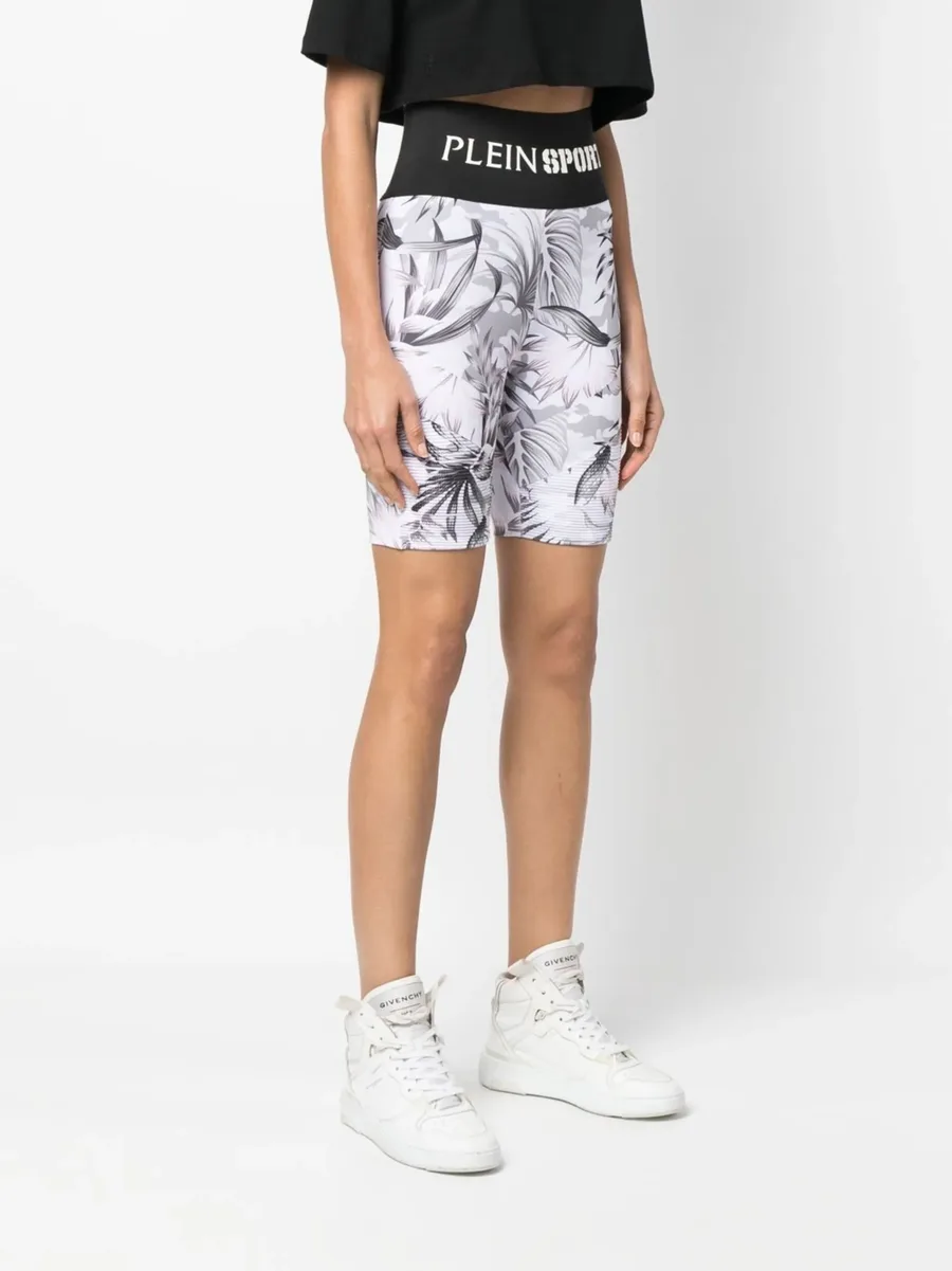 logo-waistband floral-print shorts 5