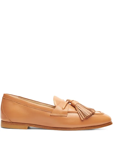 tassel leather loafers