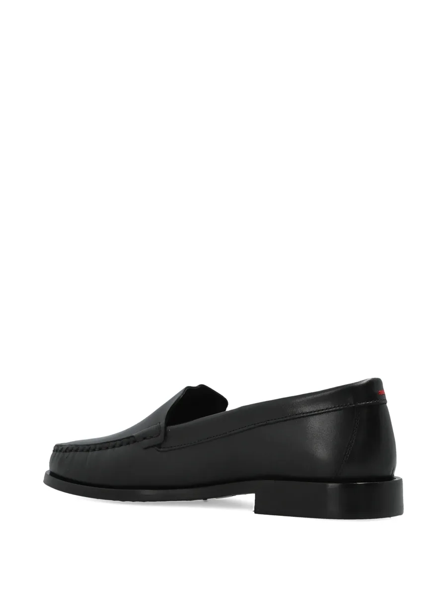 block-heel leather loafers 8