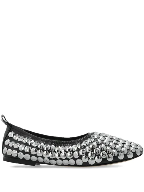 studded ballet flats