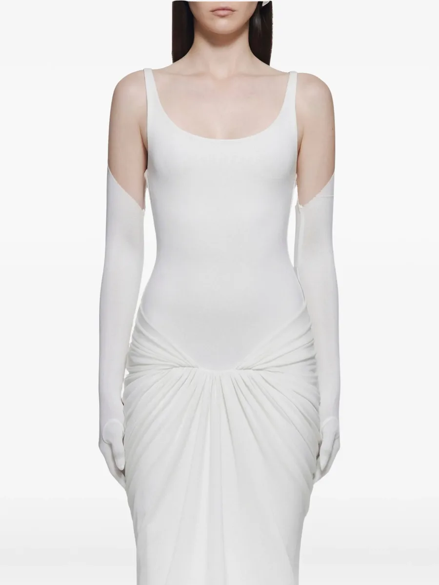 Jesse gathered-draping sleeveless maxi dress 5