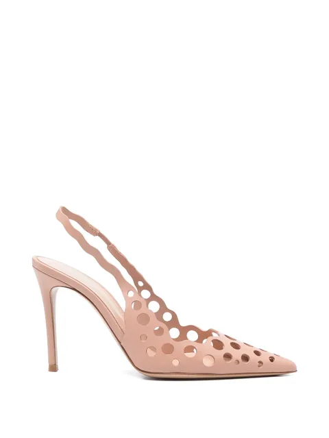 slingback heeled pumps