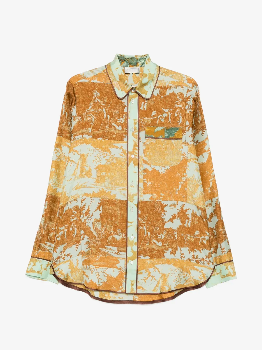рубашка Aloe с принтом Toile de Jouy 1