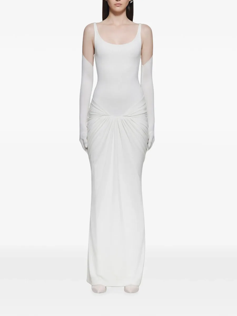 Jesse gathered-draping sleeveless maxi dress 2