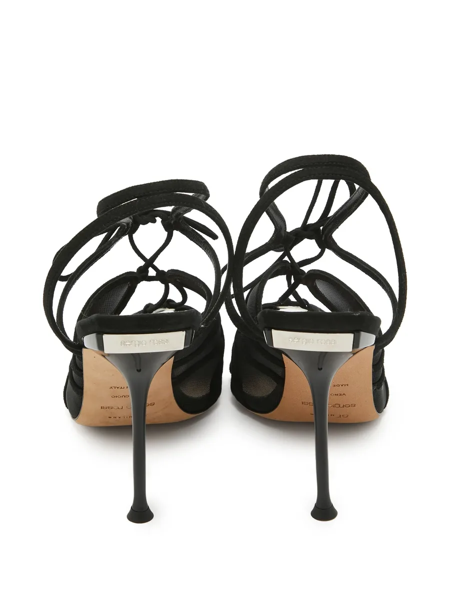 Pre-owned mesh-lace sandals 7