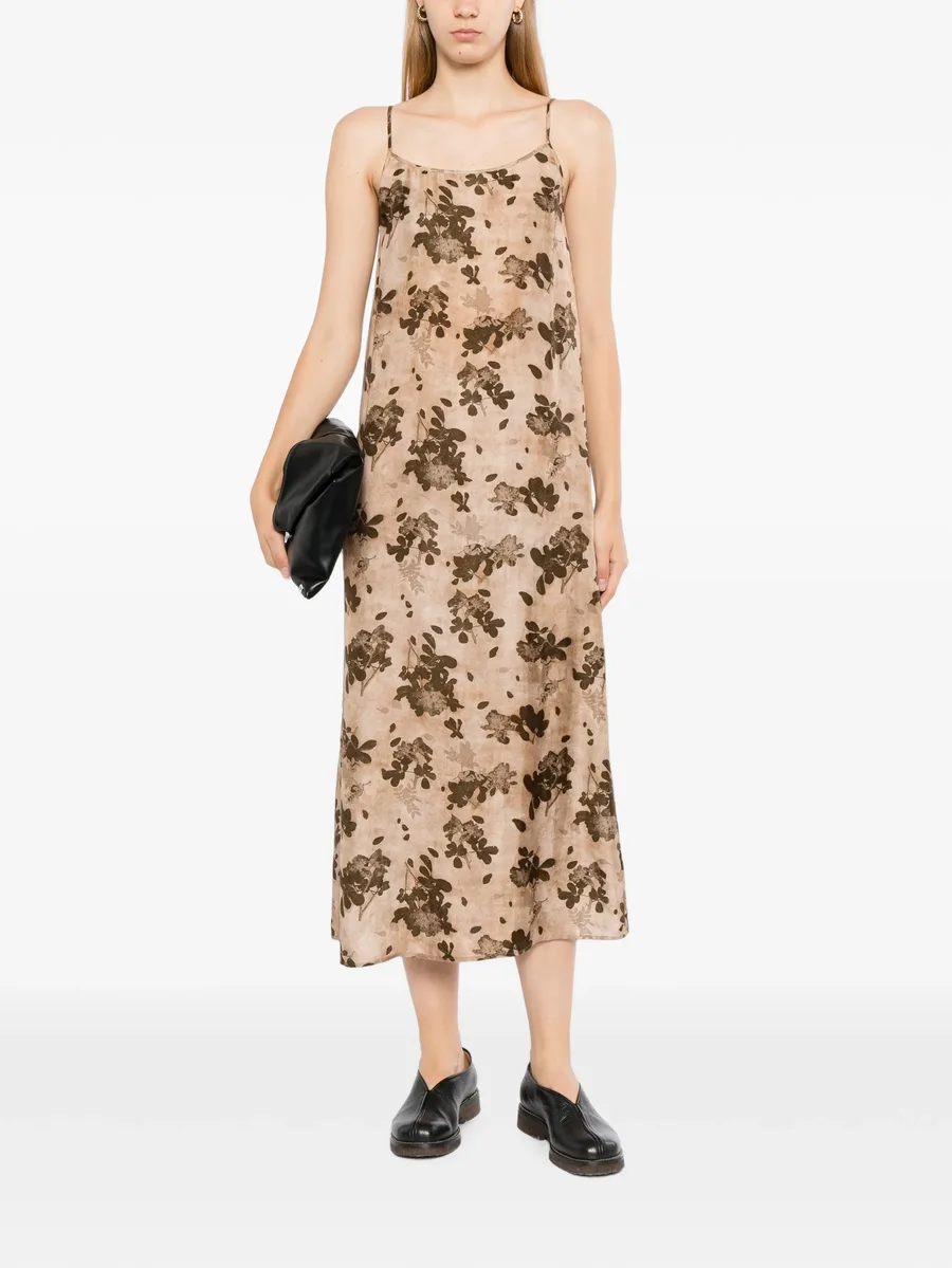 floral-print slip dress 2