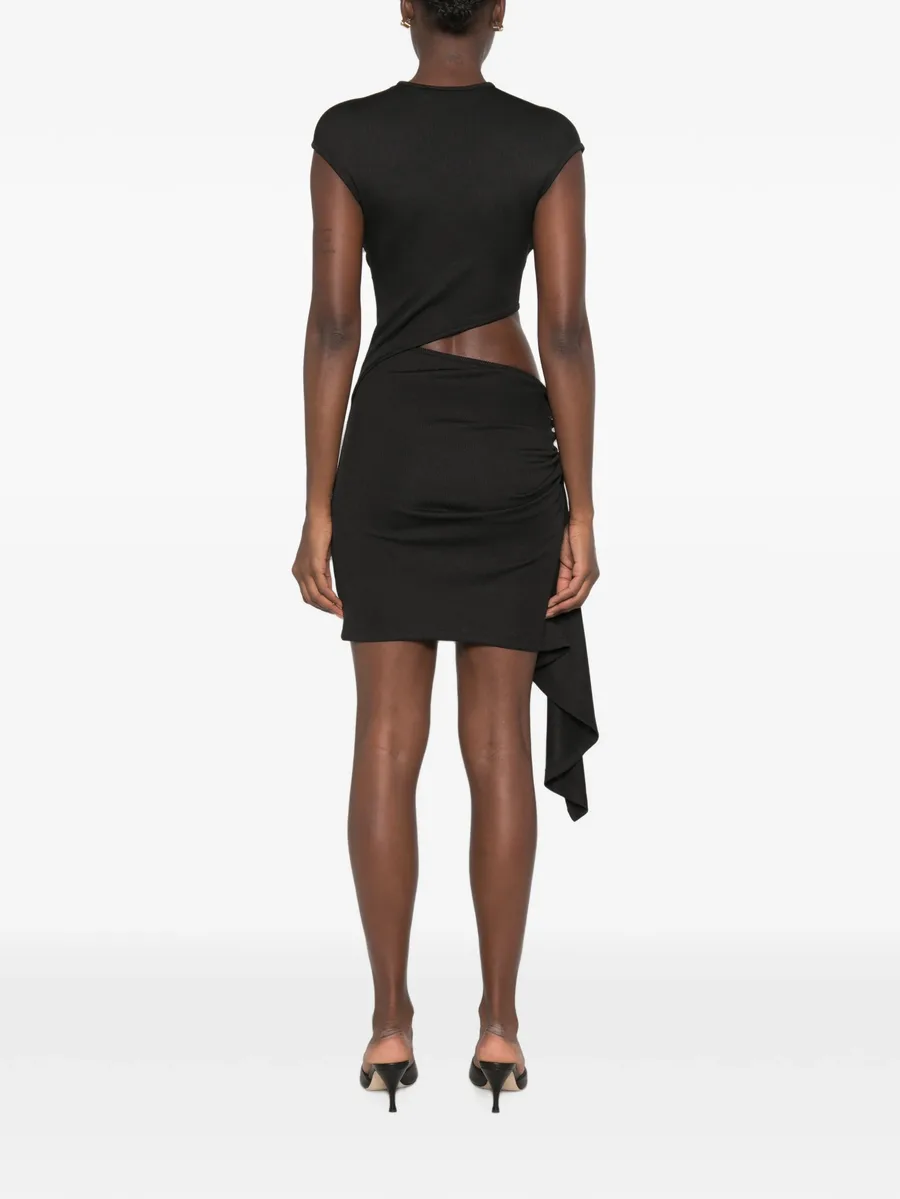 ruched cut-out mini dress 4