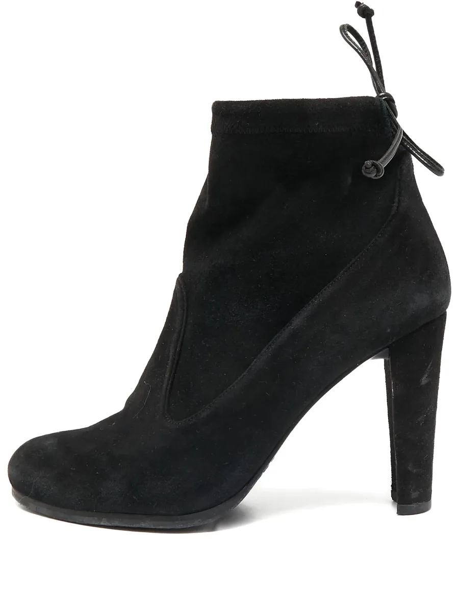 100mm suede back tie boots 2