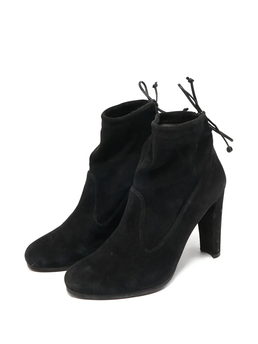 100mm suede back tie boots 3
