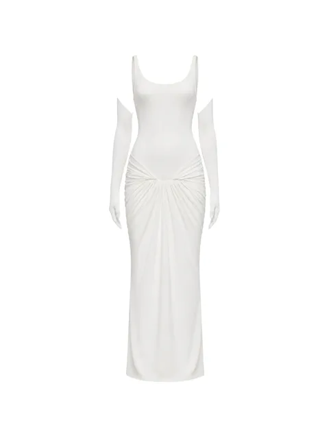 Jesse gathered-draping sleeveless maxi dress